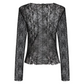 Long Sleeves Lace Blouse