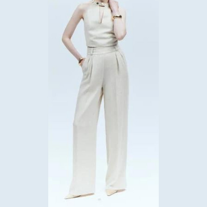 Golden Linen Pants