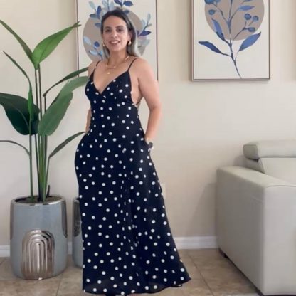 Polka Dots  Maxi Dress